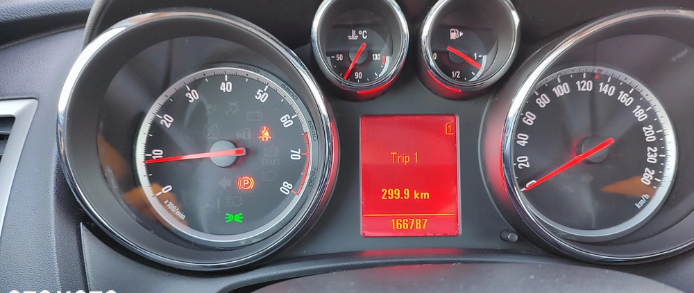 Opel Astra cena 19900 przebieg: 167787, rok produkcji 2011 z Kleszczele małe 37